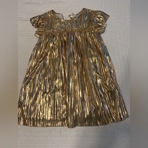 OshKosh metallic gold dress toddler 3t